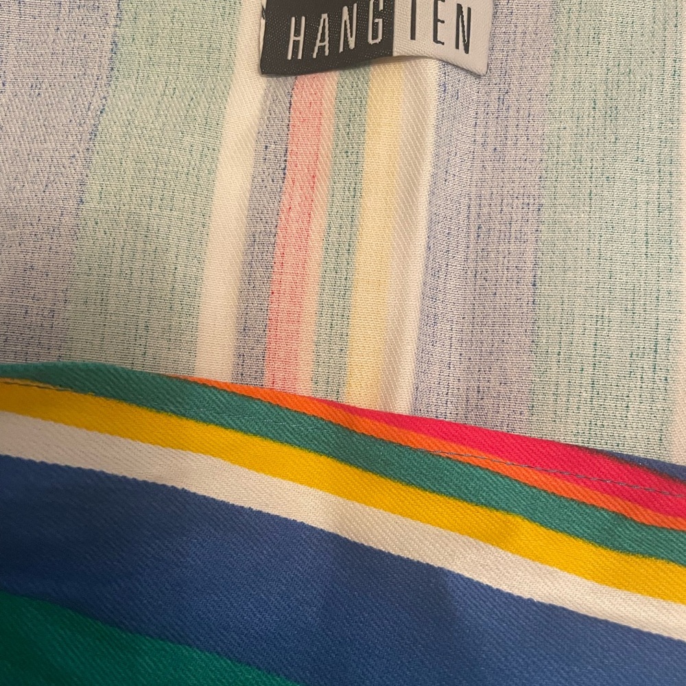 NWT Vintage Hang Ten Wrap Around Skirt 100% Cotton Made in the USA Size L - Picture 10 of 14